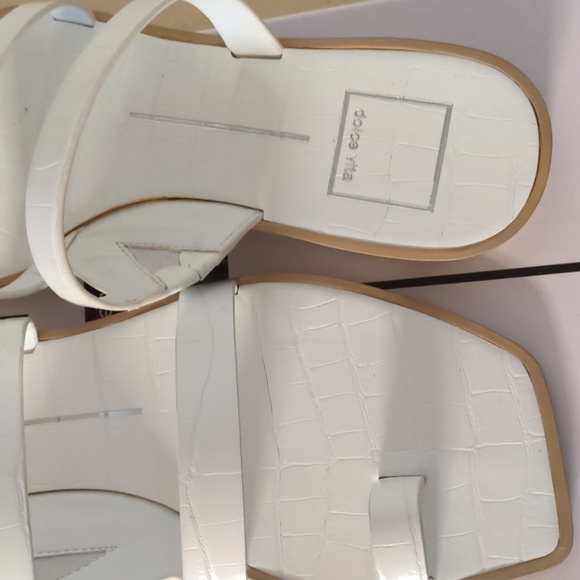 White croco sandal 7.5 - Picture 2 of 4